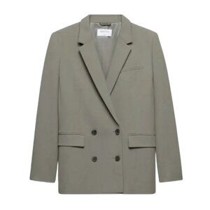 Aritzia Babaton Watson Blazer – Size L – Olive Green – Classic Tailored Jacket